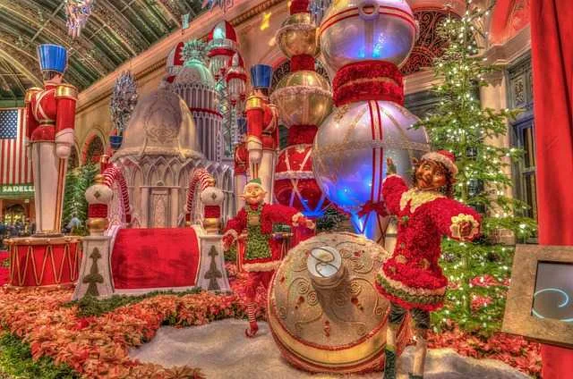 decoration noel bellagio las vegas