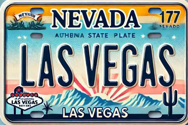 Quels souvenirs de Las Vegas ramener ? Le guide du shopping inoubliable ! 4 Plaque immatriculation